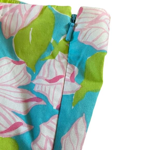 Ralph Lauren Pants Womens Size 6 Floral Straight Leg Bright Tropical Slacks - Picture 6 of 11